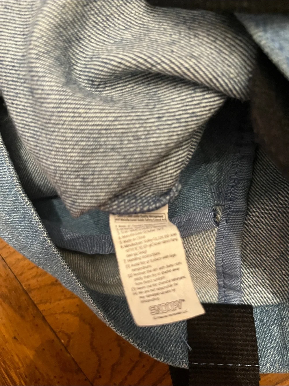 Snoopy x‎ Innisfree denim tote bag